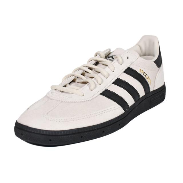 adidas (アディダス) HANDBALL SPEZIAL (ハンドボール スペツィアル) メンズ サイズ ローカット スニーカー カジュアル ストリート ローテク グレージュ ALUMIN/CBLACK/GOLDMT (グレー ベージュ/ブラック) JR3667_1