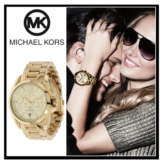 【大人気】 MICHAEL KORS（マイケルコース) レディース 腕時計 クロノグラフウォッチウォッチ GOLD MK5605【国内即納】【正規品】