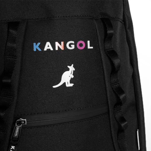 KANGOL (カンゴール) COLOR LOGO BACKPACK (カラー ロゴ バックパック) リュック カバン B4対応 ユニセックス KGSA-BG00095 BLACK (ブラック)の通販は