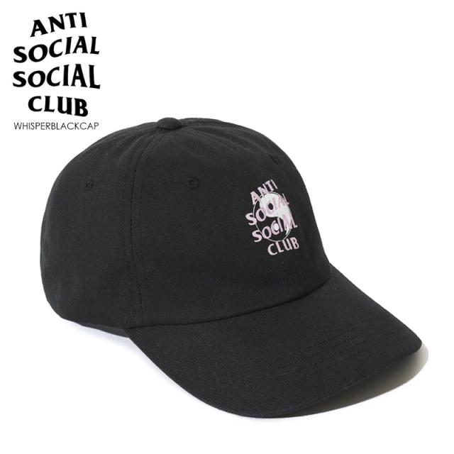 ANTI SOCIAL SOCIAL CLUB (アンチソーシャルソーシャルクラブ)  (ウィスパー ブラック キャップ) 帽子 (ブラック)