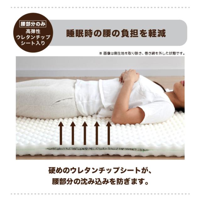 【訳あり】【アウトレット】敷き布団 シングル 敷布団 厚さ12センチ 抗菌 防臭 防ダニ 日本製 ふわふわ 防ダニ布団 国産 ボリューム敷布団 ウエルタイム_7