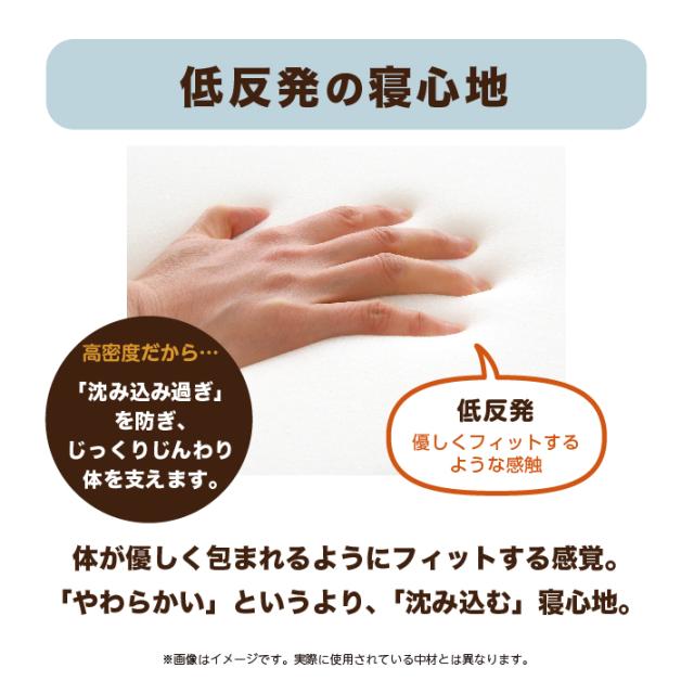 マットレス シングル 三つ折り 高反発 低反発 リバーシブル 日本製 厚さ10センチ ネイビー ホワイト ウレタン 送料無料《MSハイブリッドS》_6