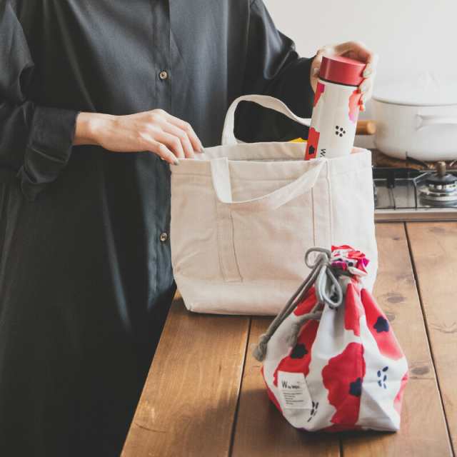 W by Wpc. ランチ巾着 DRAWSTRING LUNCH BAG 保冷 保冷剤ポケット 保冷