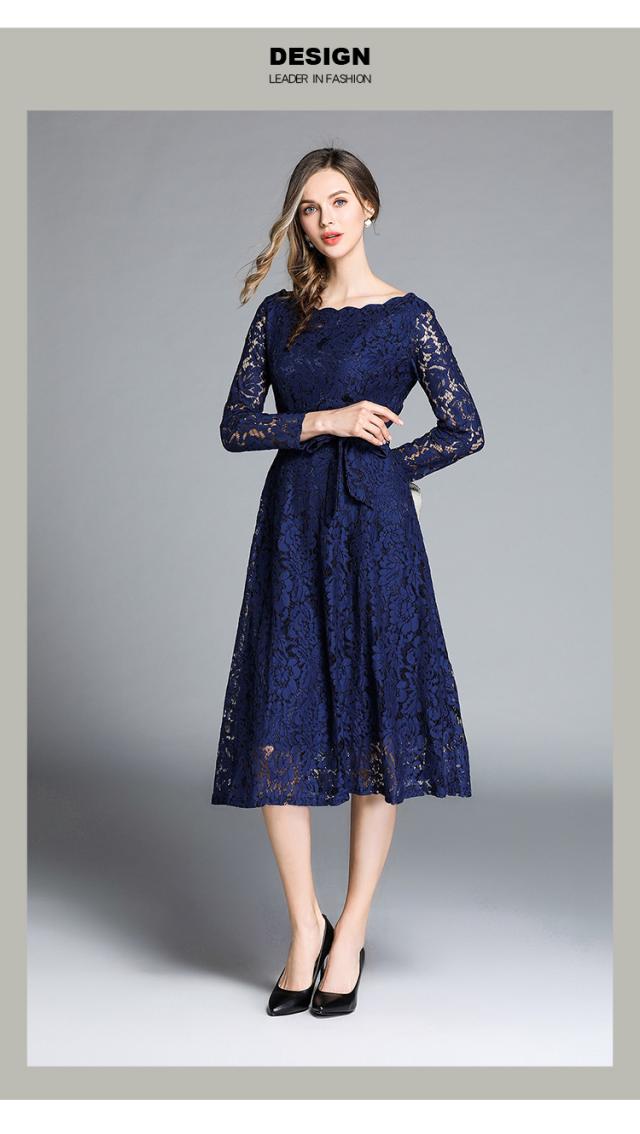 パーティードレス ミモレ丈 総レース 長袖 結婚式 ワンピース 大きいサイズxxl 入園式 二次会 謝恩会 同窓会 発表会 大人 フォーマル 2の通販はau Pay マーケット Candyz Pro