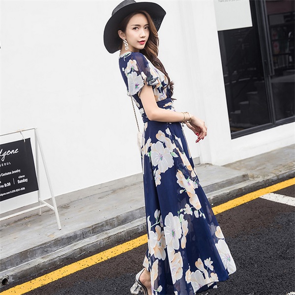 ワンピース 大裾ワンピース レディースワンピース パーティードレス シフォン ドレス ワンピース レディース ワンピ 花柄 大きいサイズ の通販はau Pay マーケット Candyz Pro