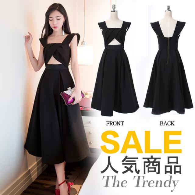 送料無料パーティードレス フォーマルドレス フォーマルワンピース 背 ボートネック セクシー ミモレ丈 フレアワンピース Aライン チューの通販はau Pay マーケット 吉成商店