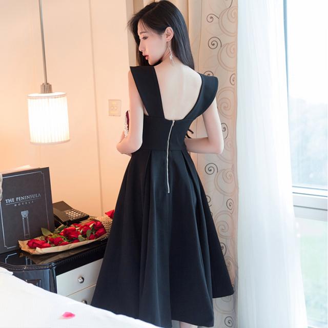 送料無料パーティードレス フォーマルドレス フォーマルワンピース 背 ボートネック セクシー ミモレ丈 フレアワンピース Aライン チューの通販はau Pay マーケット 吉成商店