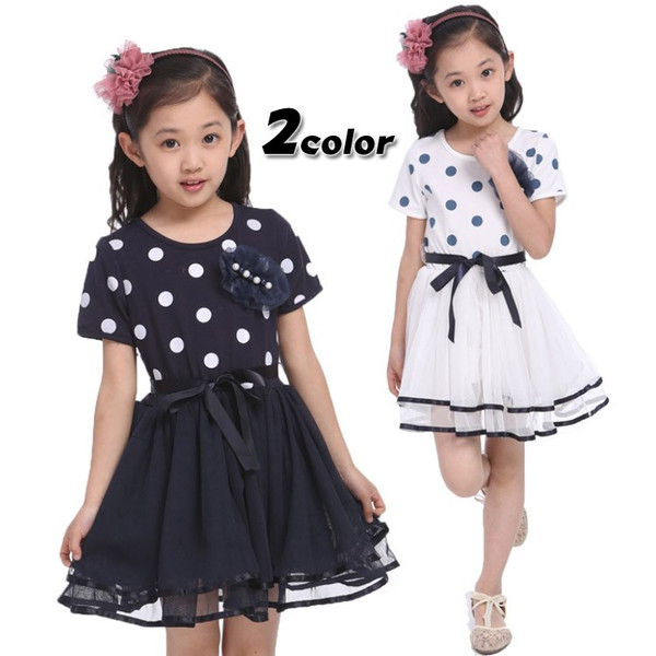 送料無料ドット レース切り替え チュールワンピース チュチュ 女の子 女児 ジュニア 子供ワンピース キッズ キッズワンピース 半袖 膝丈の通販はau Pay マーケット 吉成商店