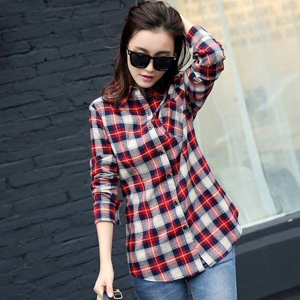 送料無料チェック柄コットンシャツ チェックシャツ 秋冬 シャツ チェック アウトにもインにも ベーシック チェック シャツ レディの通販はau Pay マーケット 吉成商店