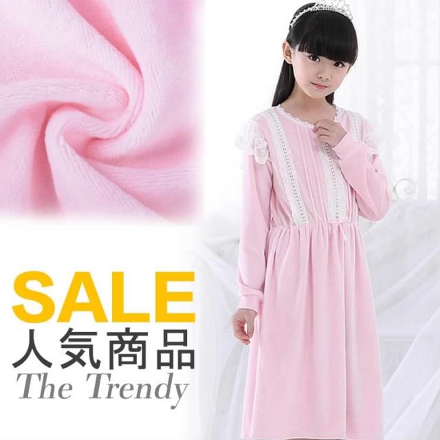 送料無料ホームウェア パジャマ 普段着 女の子 ルームウェア 部屋着 リラックス 長袖 レース付き 秋冬用 厚手 子供 ルームウエア 長袖 パの通販はau Pay マーケット 吉成商店