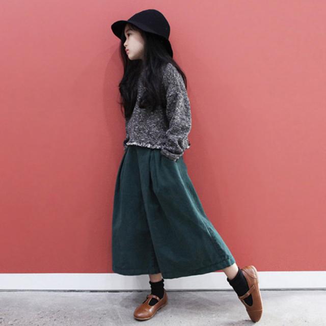 送料無料ワイドパンツ クロップドパンツ 無地 ゆったり ガウチョパンツ 子供服 ブーツカットパンツ ボトムス 韓国ファション シンプル デの通販はau Pay マーケット 吉成商店
