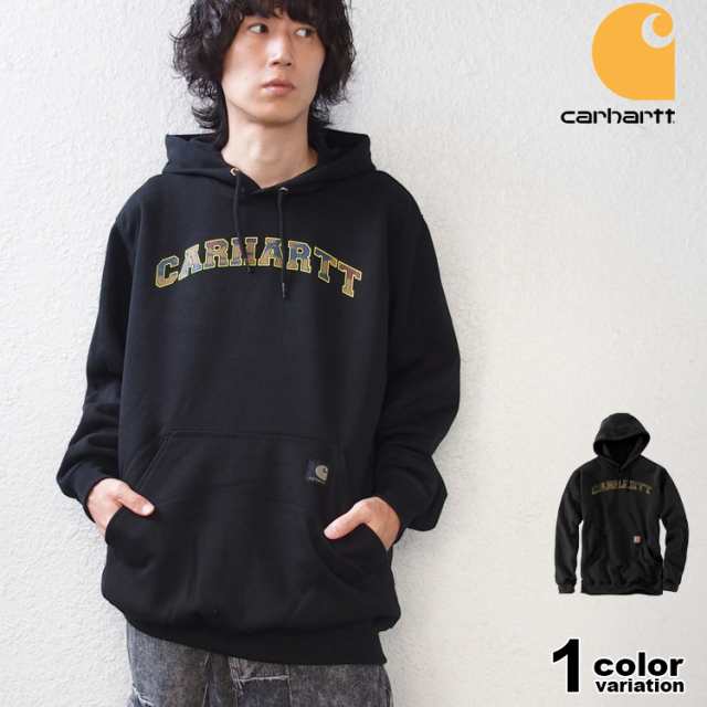 カーハート パーカー プルオーバー リラックスフィット 大きいサイズ 裏起毛 ブラック Carhartt Loose Fit Midweight  Camo Logo Graphic の通販はau PAY マーケット - HIPHOP DOPE | au PAY マーケット－通販サイト