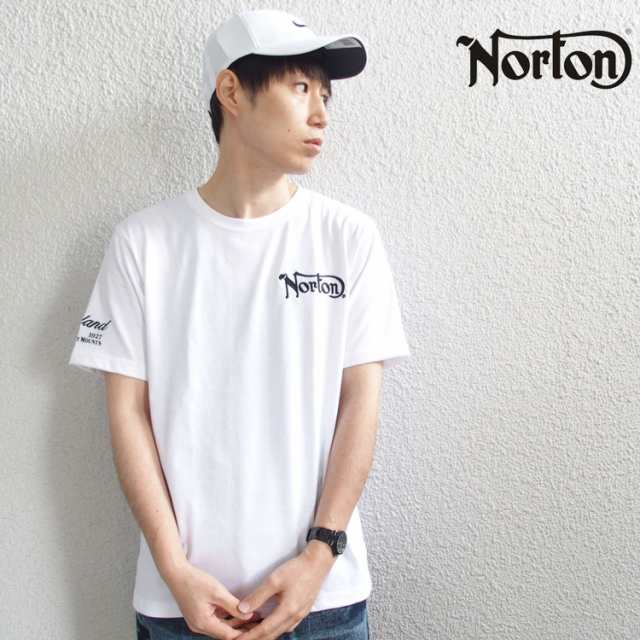 NORTON ノートン Tシャツ 半袖 DRY かすれ プリント TEE メンズ 大きい