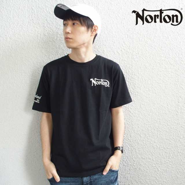 NORTON ノートン Tシャツ 半袖 DRY かすれ プリント TEE メンズ 大きい