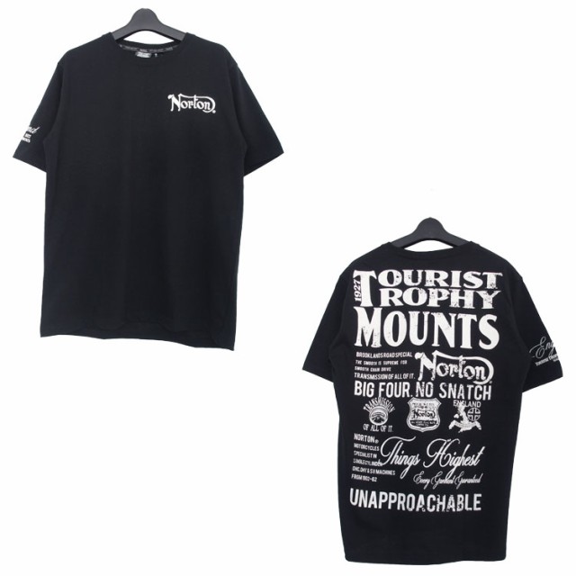 NORTON ノートン Tシャツ 半袖 DRY かすれ プリント TEE メンズ 大きい