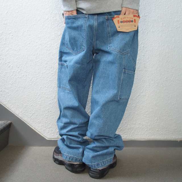 GATE JEANS ゲートジーンズ 極太 ブラック バギーデニムパンツ 40