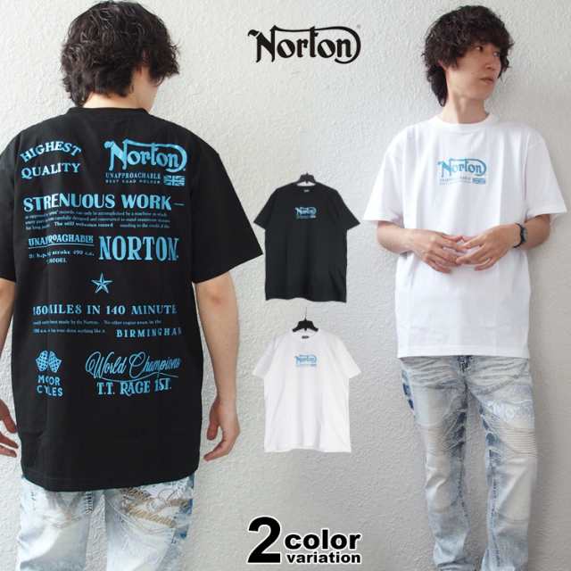 ノートン Tシャツ Norton JAPAN加工 レーシング TT モデル メタル T