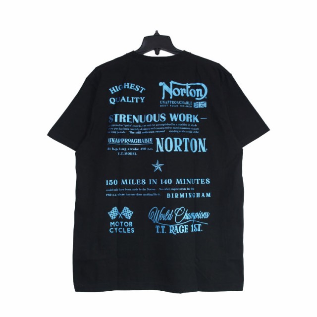 ノートン Tシャツ Norton JAPAN加工 レーシング TT モデル メタル T