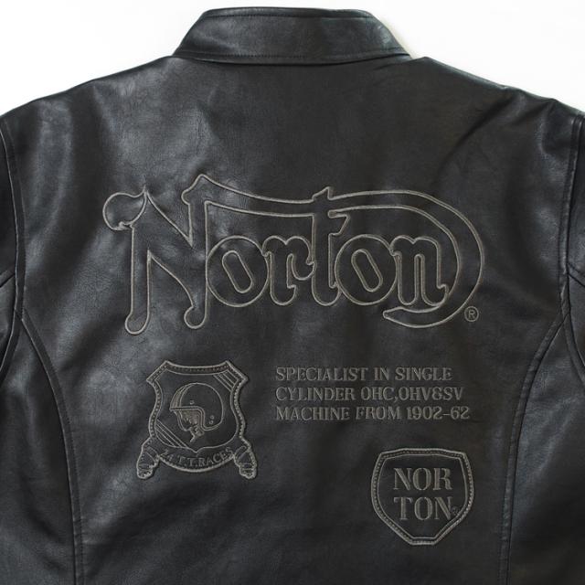 【☆漂う高級感☆】極美品 NORTON ダブル ライダースジャケットXL 激レア ノートン Norton 牛革 ライダースジャケット 着ぶくれしない