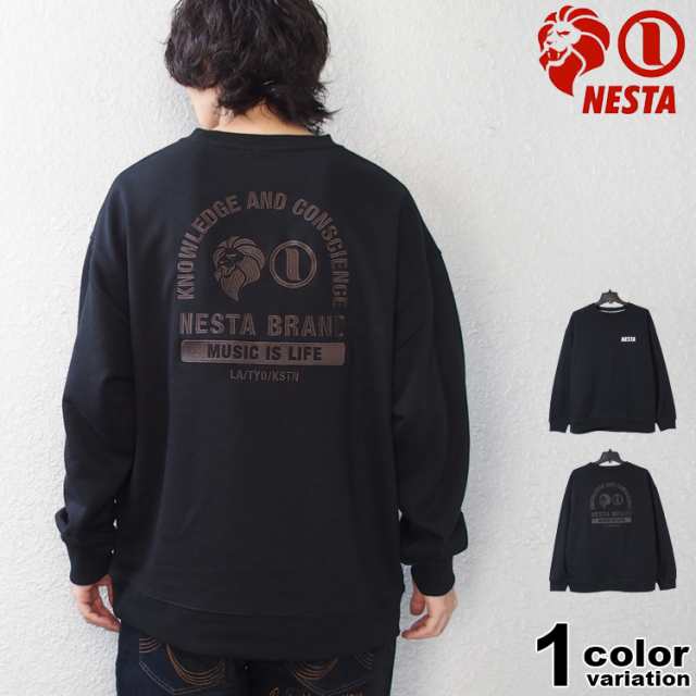 ネスタブランド トレーナー クルーネック スウェット NESTA BRAND アーチ ロゴ Pullover (nesta brand スウェット 裏毛 トップス ネスタ