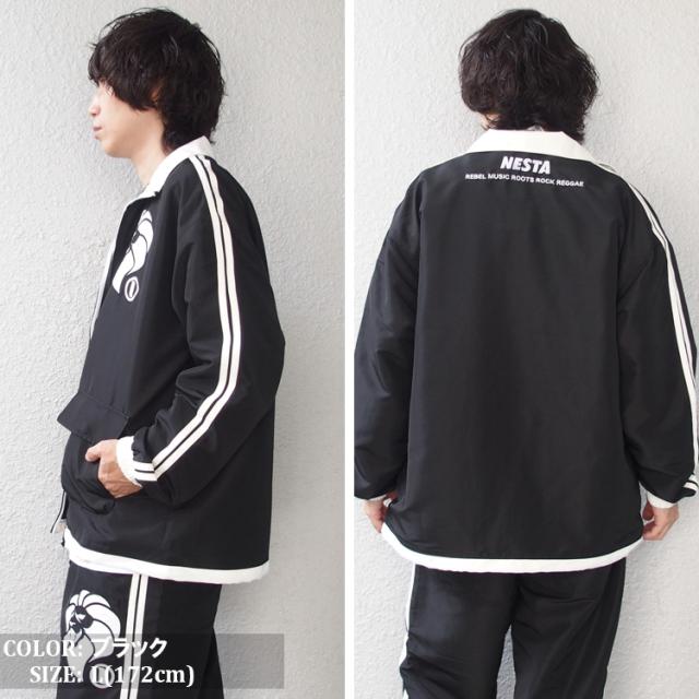 ネスタブランド セットアップ NESTA BRAND 撥水 ドロップショルダー スタンドジャケット＆ワイド イージーパンツ セットアップ(nesta brand ジャージネスタ 243NB16031803B)_3