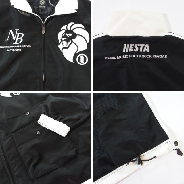 ネスタブランド セットアップ NESTA BRAND 撥水 ドロップショルダー スタンドジャケット＆ワイド イージーパンツ セットアップ(nesta brand ジャージネスタ 243NB16031803B)_7