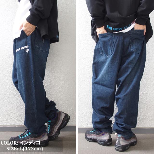 ネスタブランド デニムパンツ NESTA BRAND ライトオンス ワイド テーパード ジーンズ メンズ 大きいサイズ ボトムス [243NB1802B]_2