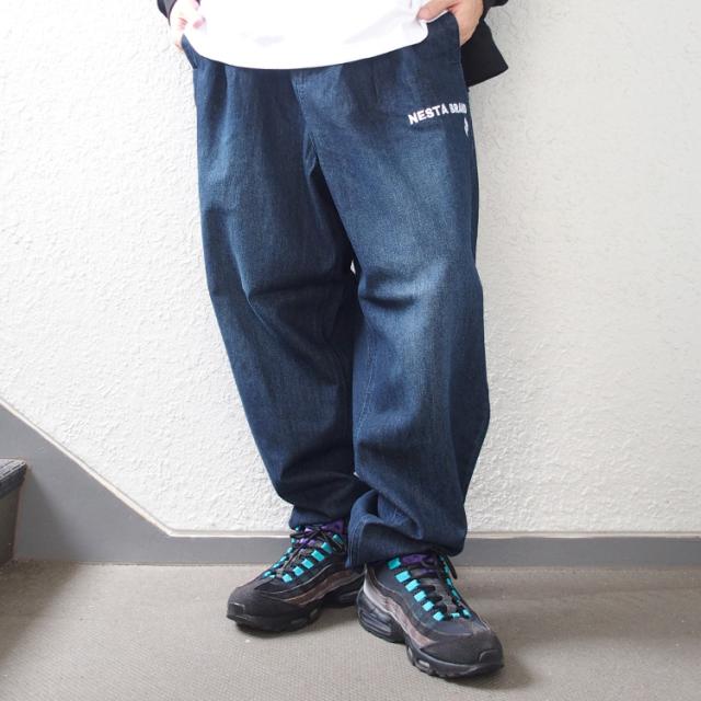 ネスタブランド デニムパンツ NESTA BRAND ライトオンス ワイド テーパード ジーンズ メンズ 大きいサイズ ボトムス [243NB1802B]_4