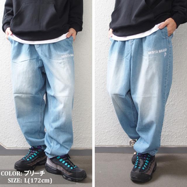 ネスタブランド デニムパンツ NESTA BRAND ライトオンス ワイド テーパード ジーンズ メンズ 大きいサイズ ボトムス [243NB1802B]_5