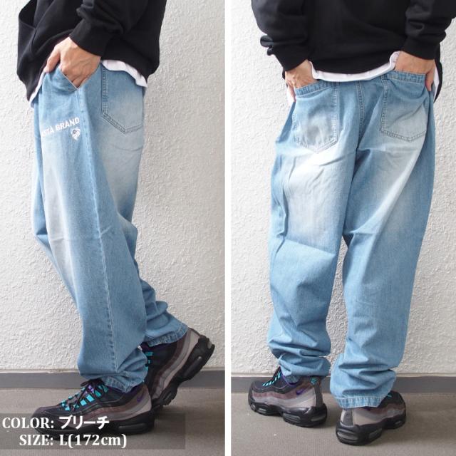 ネスタブランド デニムパンツ NESTA BRAND ライトオンス ワイド テーパード ジーンズ メンズ 大きいサイズ ボトムス [243NB1802B]_6