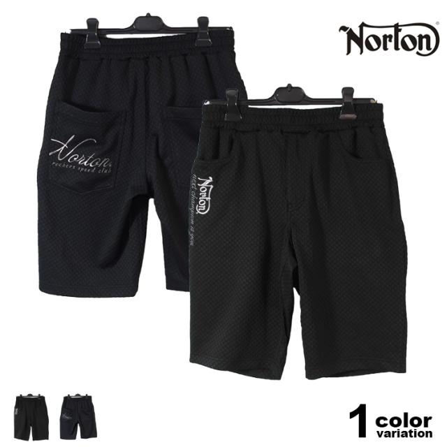 ノートン ショートパンツ NORTON ブリスターショーツ ハーフパンツ メンズ ブラック[252N1926B]