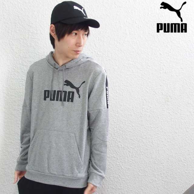 【在庫処分】 PUMA プーマ パーカー プルオーバー AMPLIFIED フーディ (puma パーカー スウェット ブラック グレー  580438) ｜au PAY マーケット