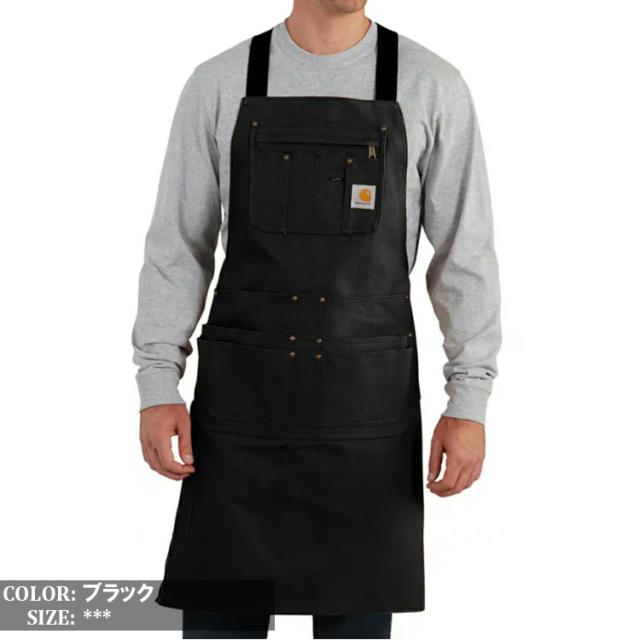 カーハート ダック エプロン ツールエプロン Carhartt FIRM DUCK APRON 作業着 整備 日曜大工 DIY アウトドア メンズ レディース USモデル ブラック ブラウン AM6667_3