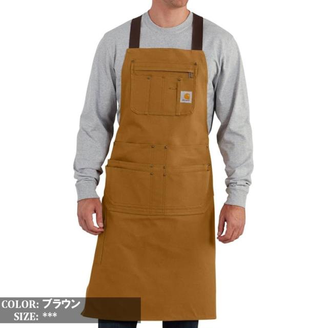 カーハート ダック エプロン ツールエプロン Carhartt FIRM DUCK APRON 作業着 整備 日曜大工 DIY アウトドア メンズ レディース USモデル ブラック ブラウン AM6667_7