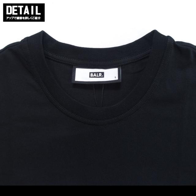 BALR メンズ 半袖 BLACK ボーラー　M BALR. ボーラー クラブ Tシャツ メンズ 半袖 クルーネック 丸首