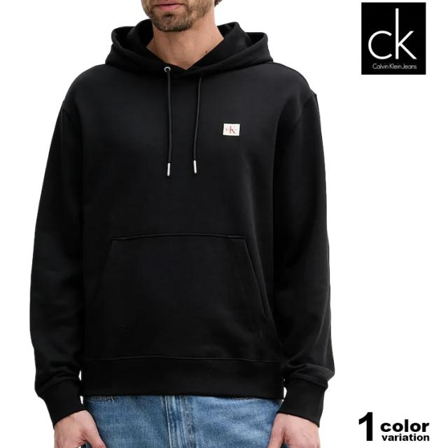 カルバンクライン パーカー プルオーバー Calvin Klein Jeans Terry Badge Hoodie USモデル ジャケット アウター 大きいサイズ メンズ LV04RC274G