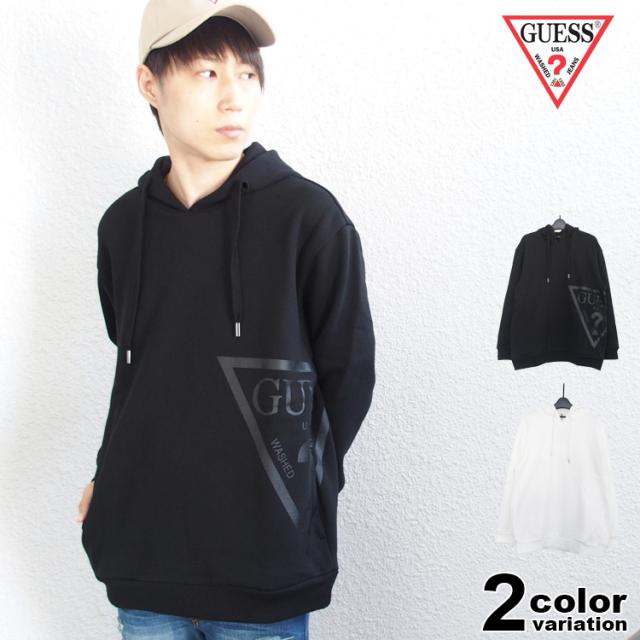 【guess パーカー】 GUESS ゲス パーカー プルオーバー 定番 ビッグシルエット ドロップショルダー スウェット アメカジ メンズ レディース MK4K8431K