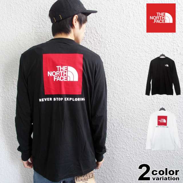 north face red box tee