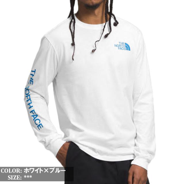 ザ ノースフェイス Tシャツ 長袖 ロンT THE NORTH FACE M L/S TNF SLEEVE HIT TEE 袖ロゴ ブランドロゴ ブラック 黒 大きいサイズ NF01811P USライン_5