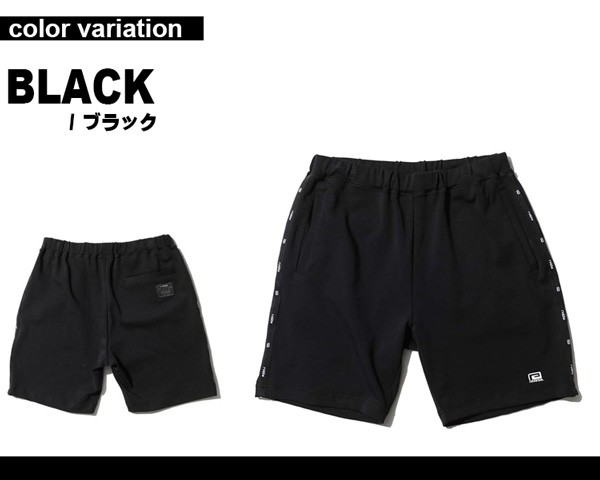 正道リバーサル URBAN SWEAT SHORTS BK