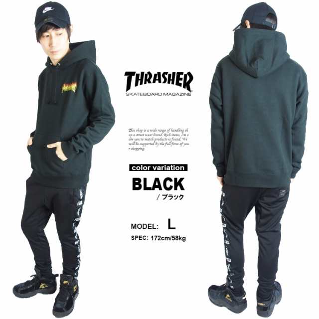 THRASHER スラッシャー プルオーバー パーカー スウェット FLAME