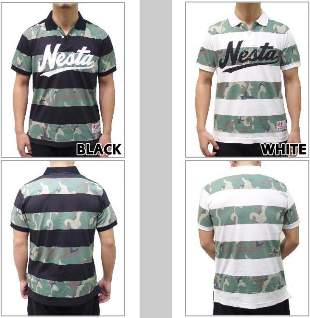 NESTA BRAND ネスタブランド 半袖 ポロシャツ メンズ B系 ファッション ストリート系 ヒップホップ 白 NESTA BRAND ネスタブランド 半袖 ポロシャツ メンズ B系 ファッション