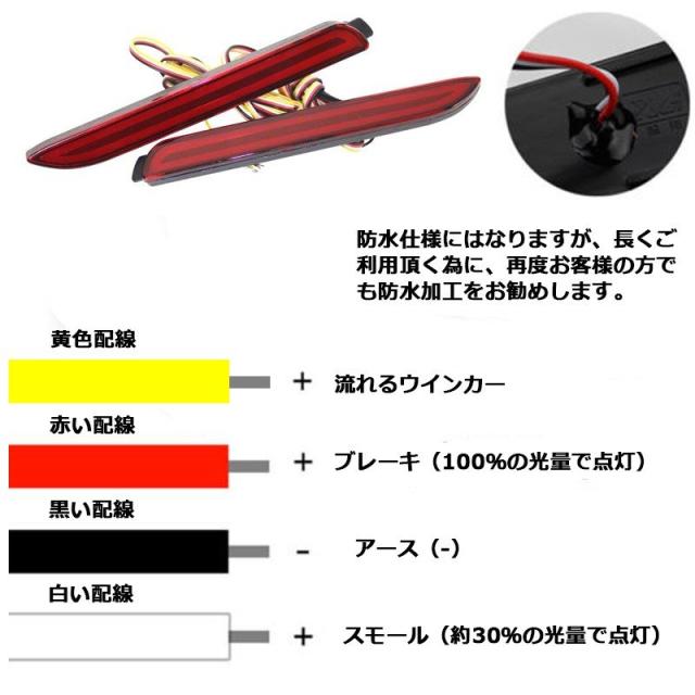 Led リフレクター シーケンシャルウィンカー トヨタ ダイハツ スバル レクサス テールランプ バックランプ 流れるウインカー 左右セットの通販はau Pay マーケット E Auto Fun Au Pay マーケット店