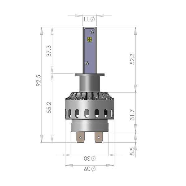 LEDヘッドライト 7S H1 H3 H4 H7 H8/H11/H16 HB3 HB4 新車検対応 CREE製 XHP50 16000LM 80W  DC12V/24V 2本setの通販はau PAY マーケット - e-auto fun. au PAY マーケット店