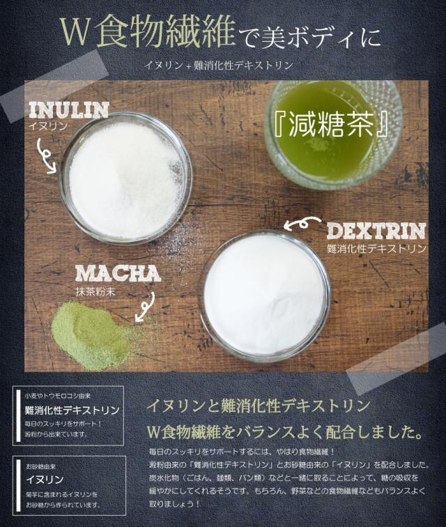 減糖茶 抹茶ブレンド 1g 約30杯分 京都宇治 難消化性デキストリン イヌリン ダイエット 糖質制限 低糖質 食物繊維 Machaの通販はau Pay マーケット サプリマルシェ