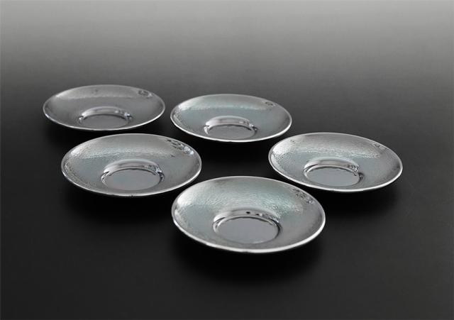 リムテー 一守堂 いぶし銀 茶托（５枚組）/ is_1