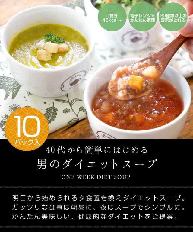 ダイエット食品 一食置き換え 選べる7種類 40代から始める男のダイエットスープ 10p入り 冷凍 味工房の通販はau Pay マーケット 中国茶専門店リムテー