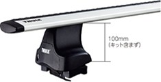 【送料無料】THULE スーリー アクセラスポーツ BK3P BK5  BKEP H15/10〜 5ドア 754 7113 1326 ベースキャリア ウイングバーEVO 保護シート進呈中_4