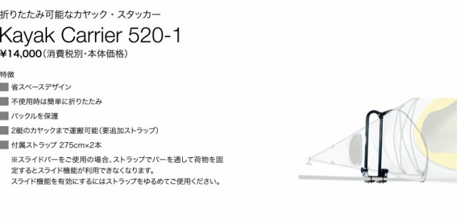 送料無料】THULE スーリー カヤックキャリア THU520-1の通販はau PAY マーケット - オートランド ロードランナー