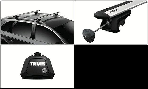 【送料無料】THULE スーリー ヴォルツ TA-ZZE137、UA-ZZE136、ZZE138 7104 7112B ベースキャリア ウイングバーEVO ブラック 保護シート進呈中